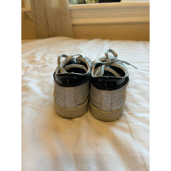 D.A.T.E. Silver Glitter Sneakers - Picture 4 of 5